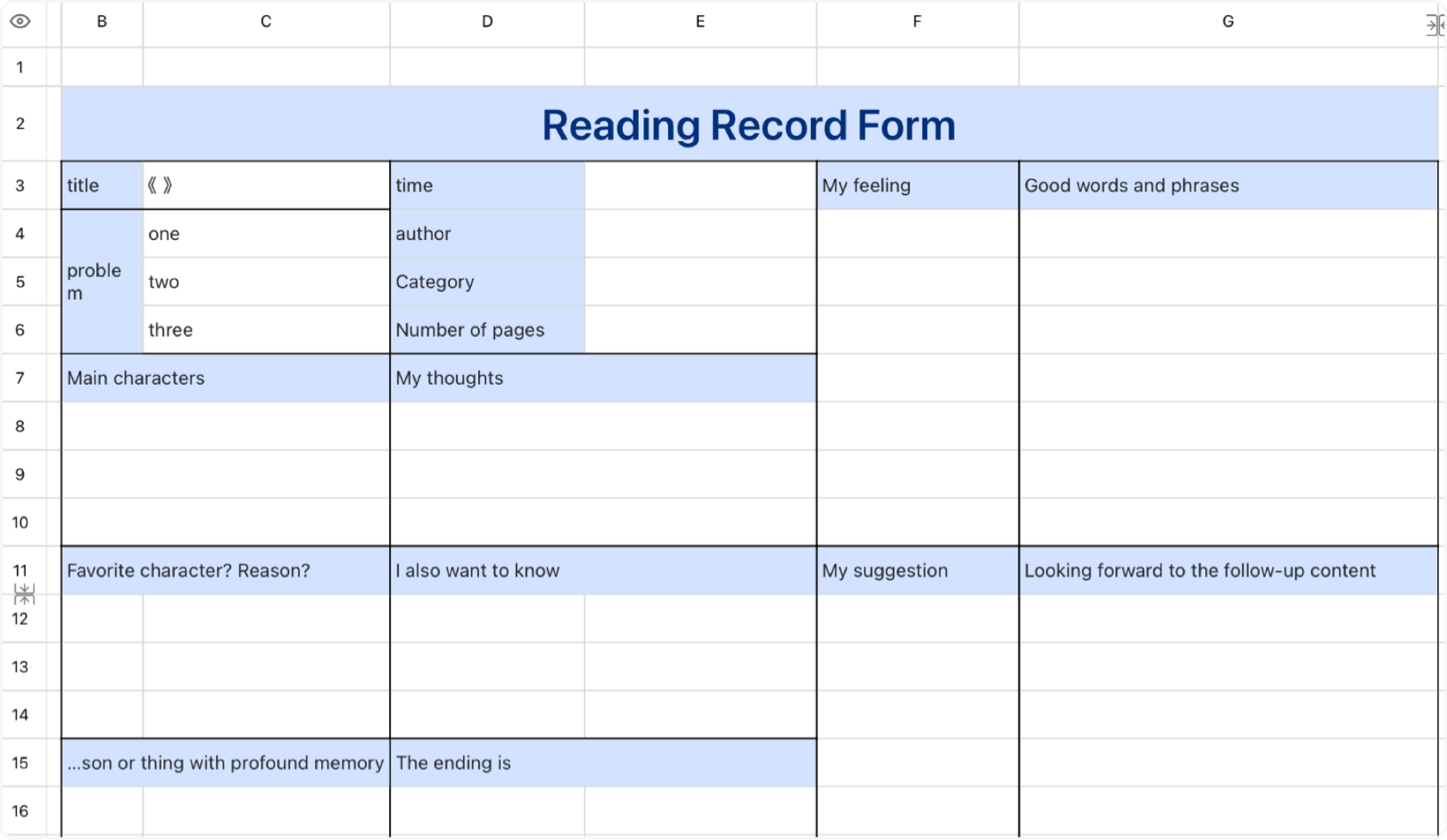 Read the log sheet 1